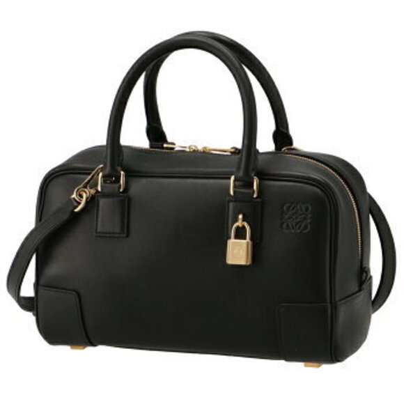 Loewe AMAZONA Shoulder Handbag Black - Picture 2 of 7